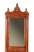 Majora Wall Mirror and Console - Teak / Teakwood / Mirror: L: 28’’ W: 5’’ H: 50’’; Table: L: 28’’ W: 15’’ H: 30’’