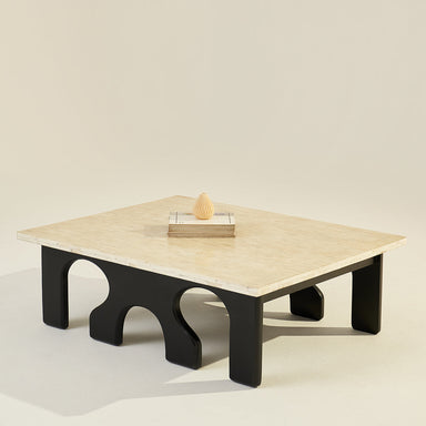 Mammoth Coffee Table - Ivory / Bone Inlay / 128L X 102W X 42H In Cms - Indoor Furniture