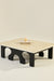 Mammoth Coffee Table - Ivory / Bone Inlay / 128L X 102W X 42H In Cms - Indoor Furniture