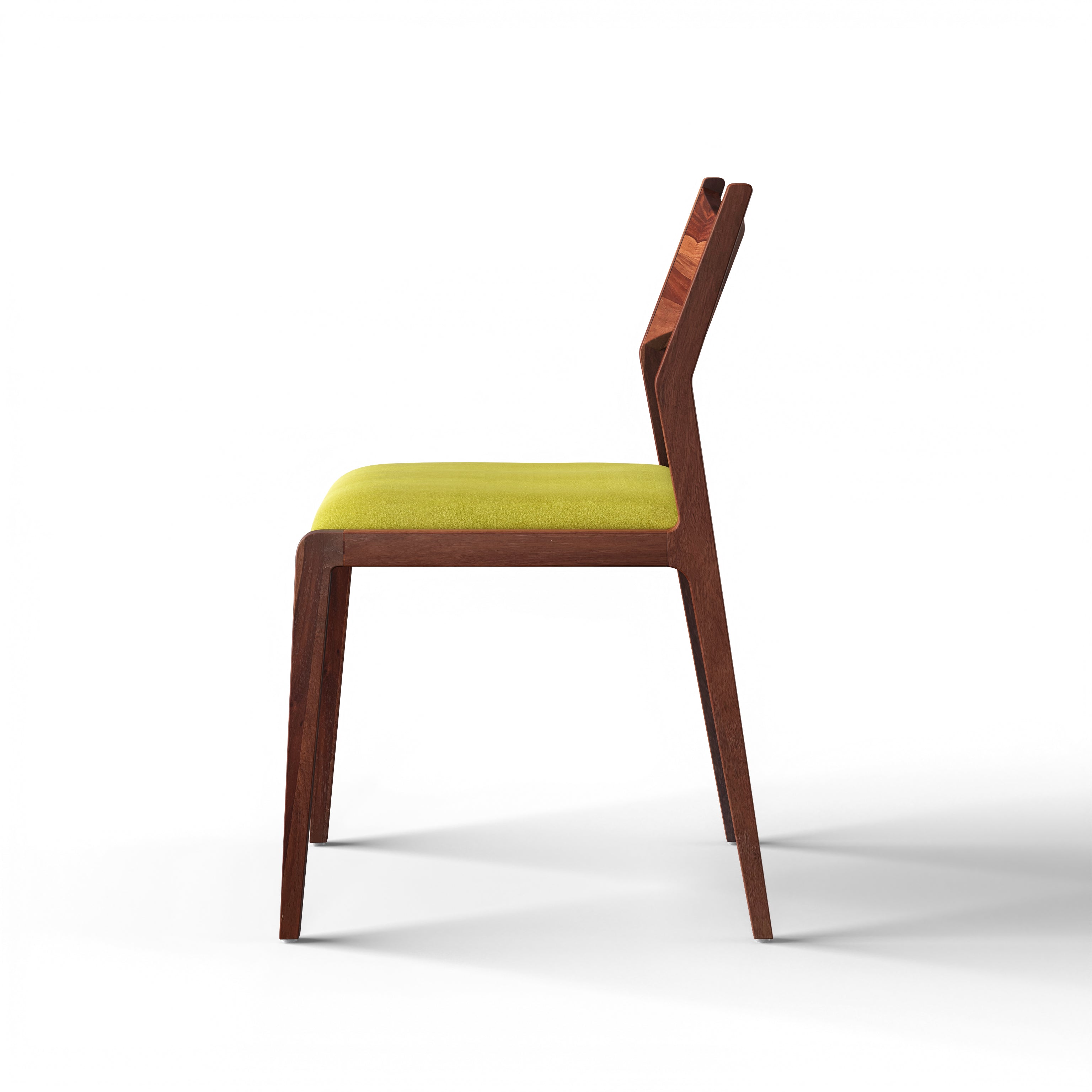 Manhattan Dining Chair - Harvest Sheesham Frame; Sarom Brittany 910 Ply & Foam Upholstery Seat / L:19’’ x B:20.5’’ x