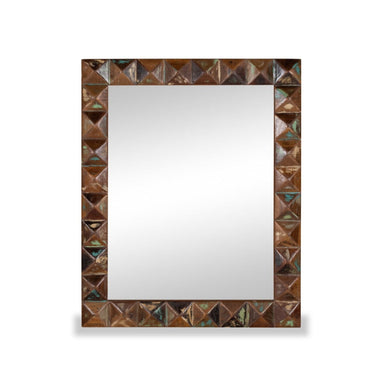 Mason Mirror Frame - Multicolour / Reclaimed Wood / L:80 x D:4 x H:100 in cm - Decor