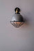 Metallic Silver Finish Industrial Retro Dome Wall Sconce