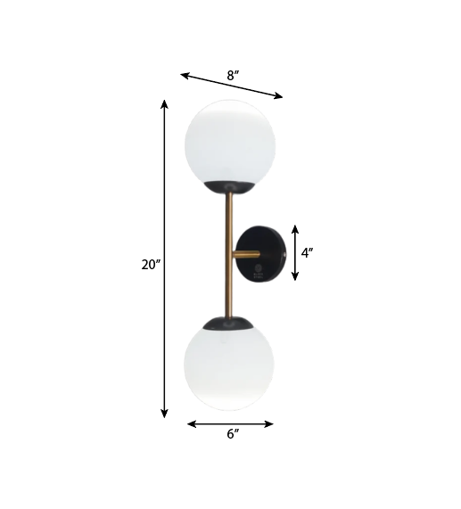 CWS140 Mid-Century Brass Wall Sconce.