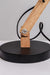 Mid-Century Essential Desk Lamp In Black Metal And Wood