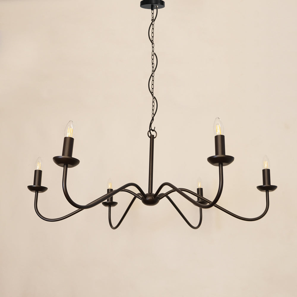 victorian industrial oppulence chandelier 6 lights for farm house