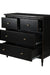 Midway Storage Cabinet - Black / Frame: Teak veneer and plywood; Legs: Teakwood; Storage: Lined with laminate inside;