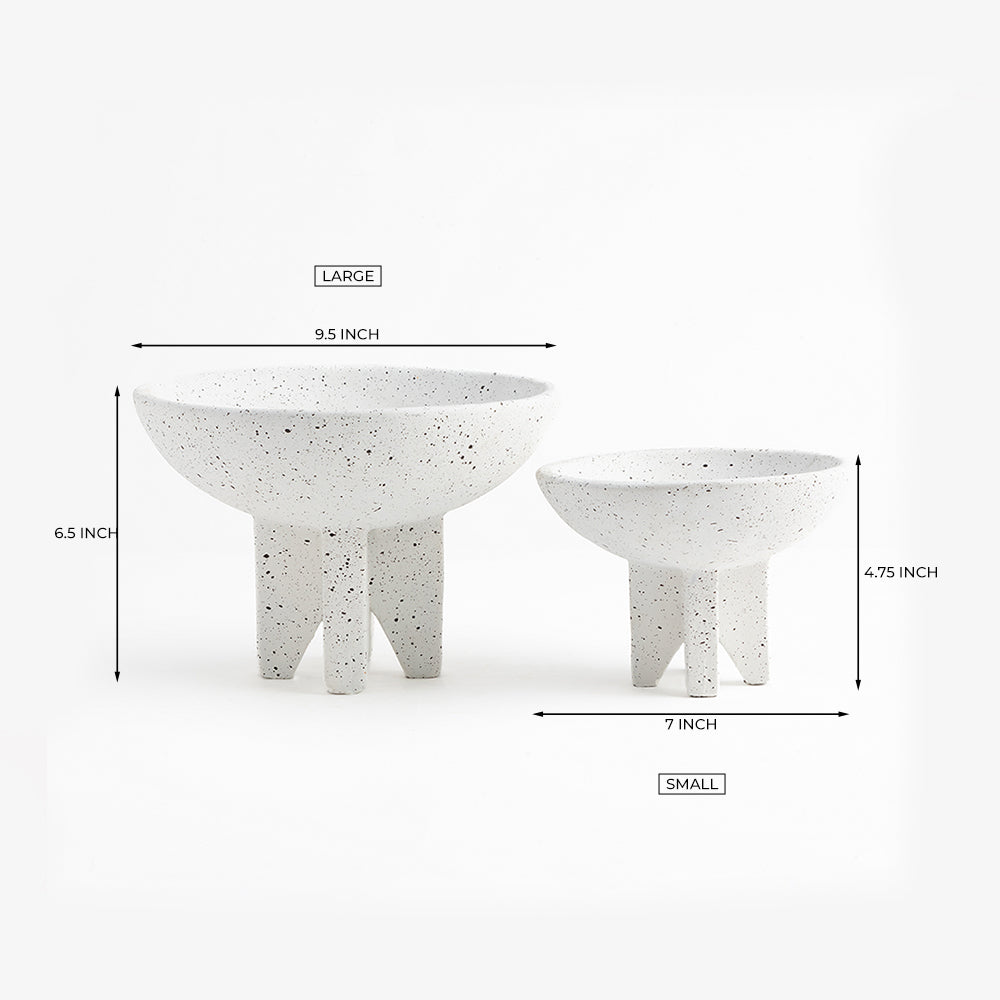 Miller Terracotta Bowl - CM - L:- 24 x W:- 24 / Marble and Aluminium - Décor