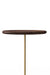Milo Side Table - L:12’’ x B:12’’ x H:20.5’’ In Inches / Jacobean Sheesham Top; Gold PVD Stainless Steel 304 Matt