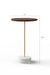 Milo Side Table - L:12’’ x B:12’’ x H:20.5’’ In Inches / Jacobean Sheesham Top; Gold PVD Stainless Steel 304 Matt