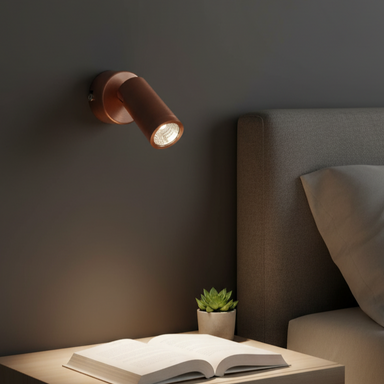 Mini Size Rose Gold Finish LED Spotlight - Rose Gold / Aluminium - Lighting
