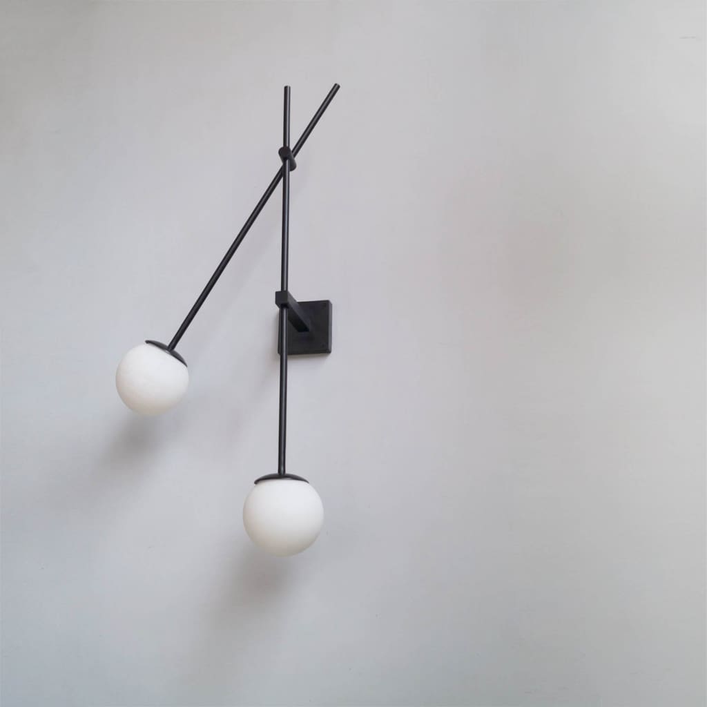 Minimalistic Frosted Glass Wall Light Fixture