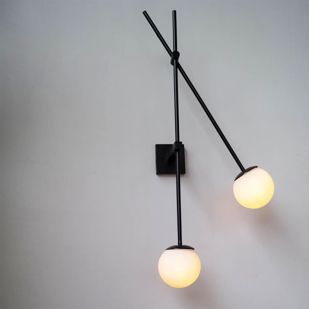 Minimalistic Frosted Glass Wall Light Fixture