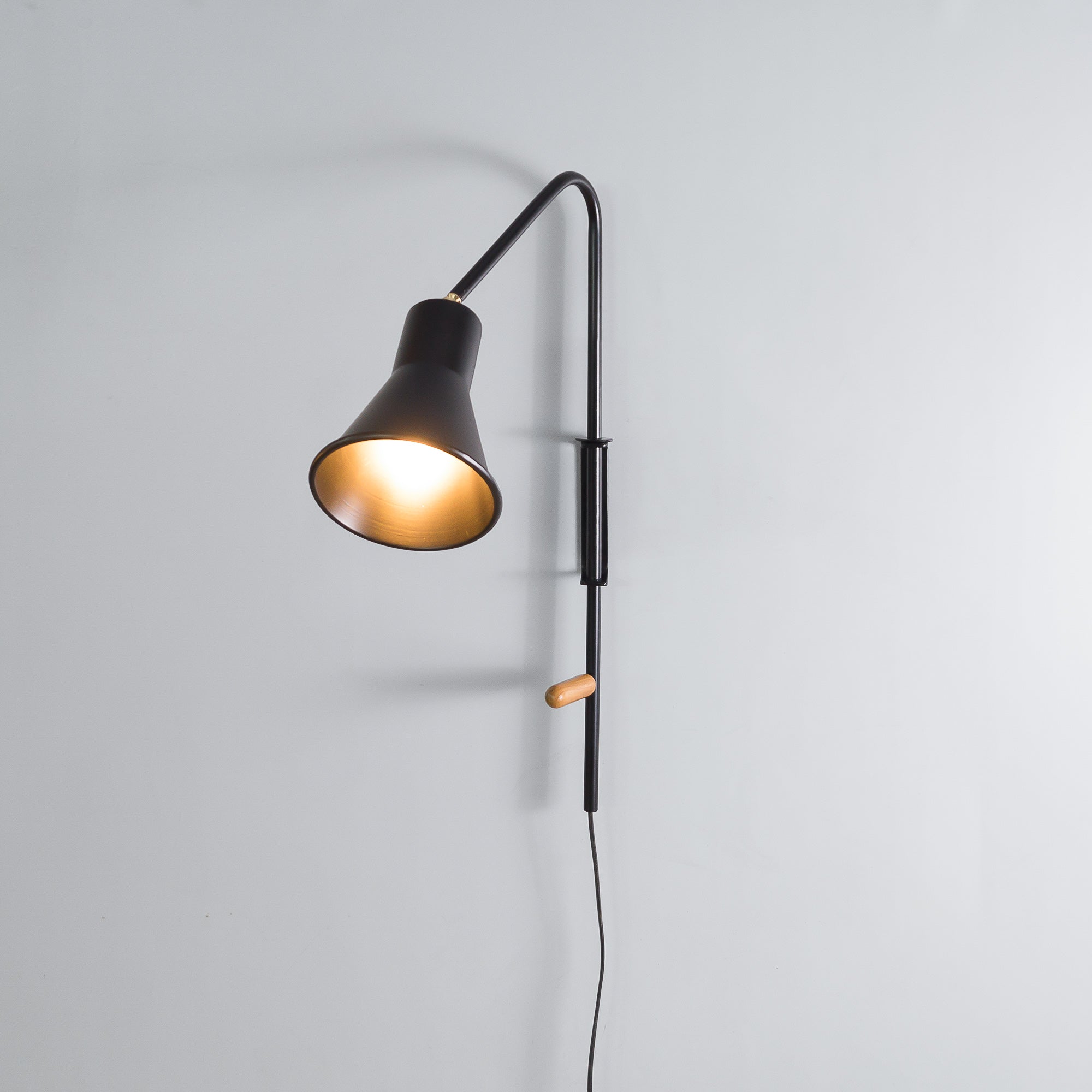 FSW 203 Gold Swivel Wall Sconce Adjustable Lampshade