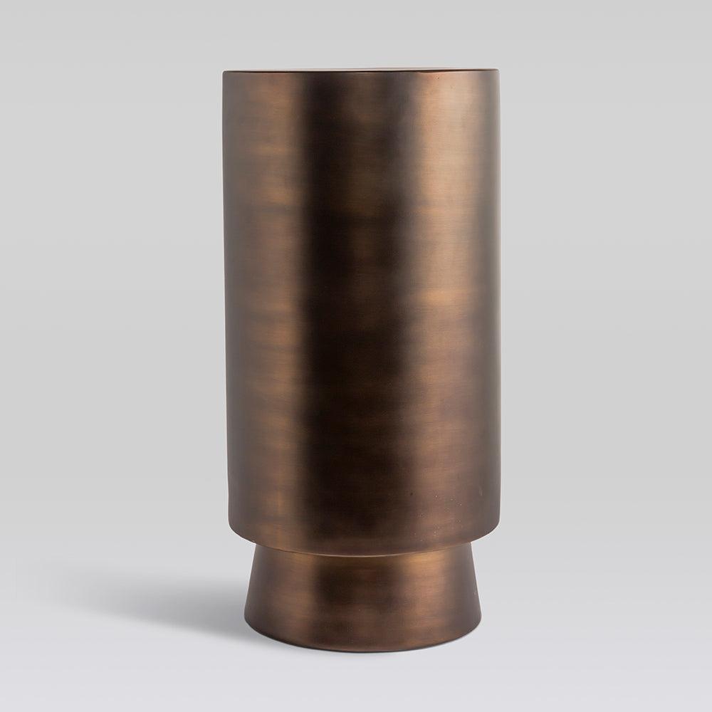 Monolith Side Table - Aluminium / L:35.5 x B:35.5 x H:71 In cm - Indoor Furniture