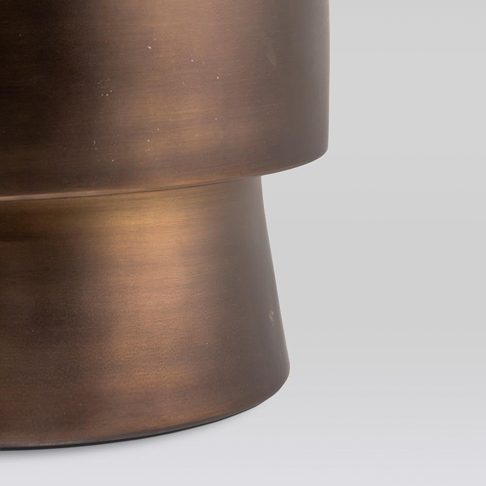 Monolith Side Table - Aluminium / L:35.5 x B:35.5 x H:71 In cm - Indoor Furniture