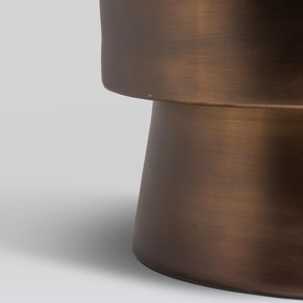 Monolith Side Table - Aluminium / L:35.5 x B:35.5 x H:71 In cm - Indoor Furniture