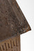 Monolith Side Table - L:12.5 x W:12.5 x H:22 In inches / Mango wood base and Brown tavertine - Indoor Furniture