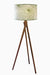 Monstruosa Floor Lamp - Dia: 20’’ H: 67’’ / Natural / Wood and Poplin - Lighting