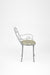 Moroccan Chair With Arms - W: 20’’ D: 16’’ SH: 19’’ TH: 36’’ / Grey and Beige / Wrought Iron - Outdoor Furniture