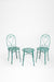 Moroccan Chairs And Side Table Set - Chair- W: 16’’ D: 16’’ SH: 18’’ TH: 36’’ Side Table- Dia: 16’’ H: 18’’ / Green