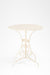 Moroccan Patio Table - Off-White / Wrought Iron / Dia: 28’’ H: 30’’ - Outdoor Furniture