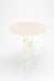 Moroccan Patio Table - Off-White / Wrought Iron / Dia: 28’’ H: 30’’ - Outdoor Furniture