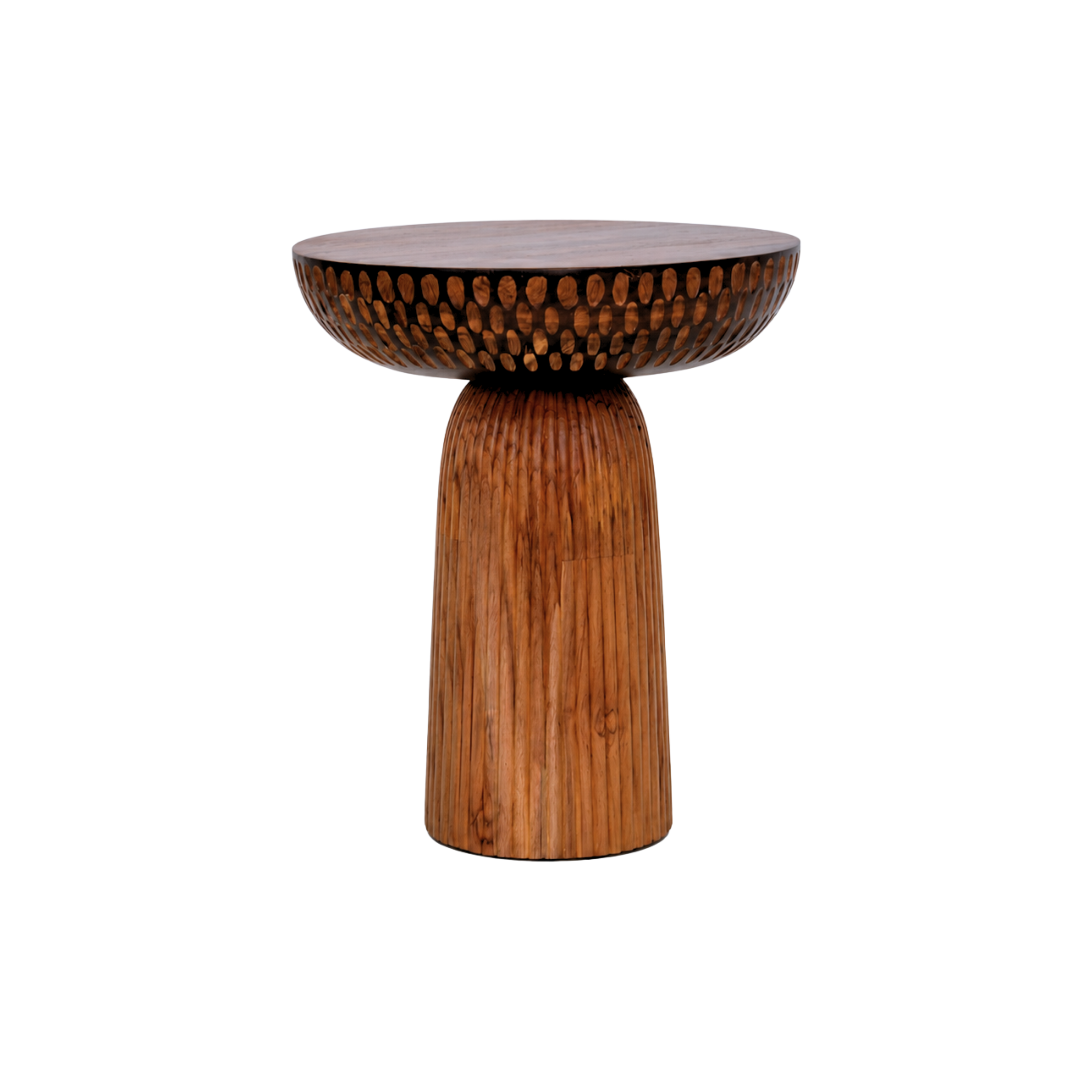 Mova End Table - Teak / Teak wood / Dia: 16’’ H: 20’’ - Furniture