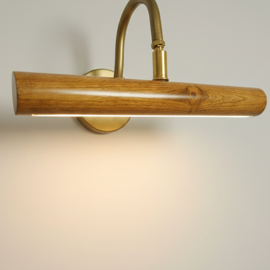 Movable Wooden Picture Light - Iron / 15 inches - Lighting