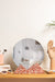 Mt. Terra Mirror - Terrazzo Pink & White chips on Deep Red base / L: 31.0cm x B: 4.0cm x H: 32.0cm / Terrazzo - Stone