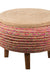 Mucho Ottoman - Multi / Old tyre, teak wood, rope, and fabric / Dia: 23’’ H: 17.5’’ - Furniture