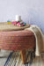 Mucho Ottoman - Multi / Old tyre, teak wood, rope, and fabric / Dia: 23’’ H: 17.5’’ - Furniture
