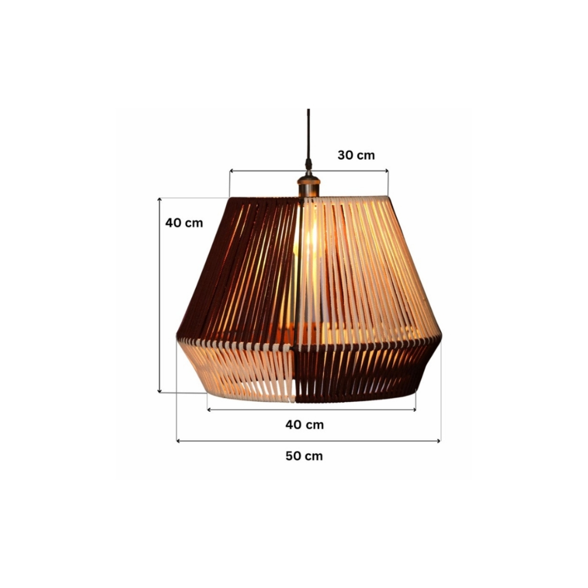 Mulberry Curve Lamp – detail of the weave and texture