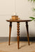 Nava Tripod Teak wood End Table - Teak / Teakwood / H: 22’’ Dia: 21’’ - Furniture