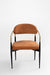 Nebula Dining Chair Set Of 2 - W: 22 ’ D: 18’’ H: 32’’ SH: 17’’ / MS and Fabric / Rust Orange - Indoor Furniture