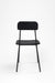 Nero Chair Set of 2 - Matte Black / Mild Steel and Mango Wood / W: 17’’ D: 19’’ SH: 18.5’’ TH: 31’’ - Outdoor Furniture