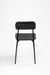 Nero Chair Set of 2 - Matte Black / Mild Steel and Mango Wood / W: 17’’ D: 19’’ SH: 18.5’’ TH: 31’’ - Outdoor Furniture