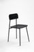 Nero Chair Set of 2 - Matte Black / Mild Steel and Mango Wood / W: 17’’ D: 19’’ SH: 18.5’’ TH: 31’’ - Outdoor Furniture