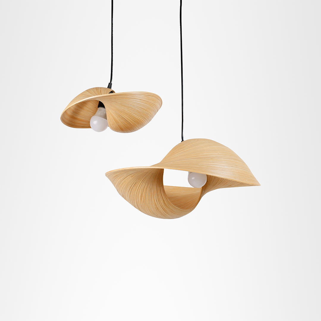 Nest Bamboo Lamp - Natural / Bamboo / Large- W: 14’’ H: 19’’ - Lighting