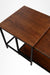 Nested Coffee Table - Walnut and Black / Big:35.5 L x 18 W cm x 18 H cm Small:20 L x 20 W cm x 19 H cm - Indoor