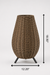 Nido Floor Lamp - Ironwork & PE Rattan / Brown / H: 18.50’’ W: 12.20’’ - Outdoor Lighting