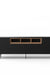 Niko Console - L:72’’ x B:14’’ x H:27’’ In Inches / Black Matt Pre-Laminated Plywood Carcass; Oak Laminate
