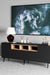Niko Console - L:72’’ x B:14’’ x H:27’’ In Inches / Black Matt Pre-Laminated Plywood Carcass; Oak Laminate
