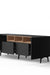 Niko Console - L:72’’ x B:14’’ x H:27’’ In Inches / Black Matt Pre-Laminated Plywood Carcass; Oak Laminate