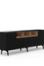 Niko Console - L:72’’ x B:14’’ x H:27’’ In Inches / Black Matt Pre-Laminated Plywood Carcass; Oak Laminate