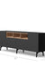 Niko Console - L:72’’ x B:14’’ x H:27’’ In Inches / Black Matt Pre-Laminated Plywood Carcass; Oak Laminate