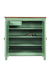 Nile Cabinet - Sage Green / Plywood and teakwood / L: 36’’ W: 15’’ H: 40’’; Shelf Height: 7.5’’ - Furniture