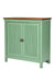 Nile Cabinet - Sage Green / Plywood and teakwood / L: 36’’ W: 15’’ H: 40’’; Shelf Height: 7.5’’ - Furniture