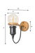 CWS103 Nile Golden Ring Wall Lamp