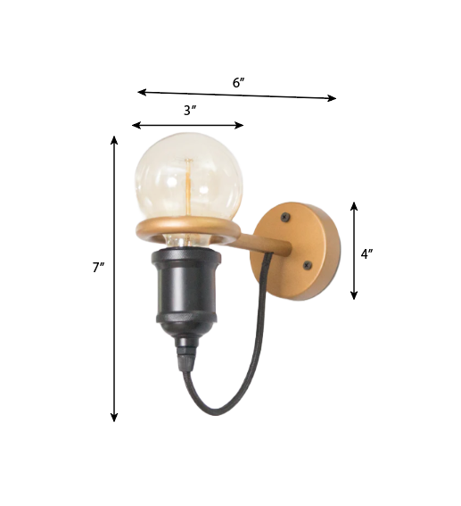 CWS103 Nile Golden Ring Wall Lamp