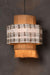 Niuland Jute Pendant Lamp - Natural / Jute, jacquard, fabric and iron / D: 15’’ H: 18’’ - Lighting